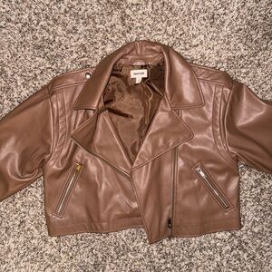 Open Edit Leather Jacket